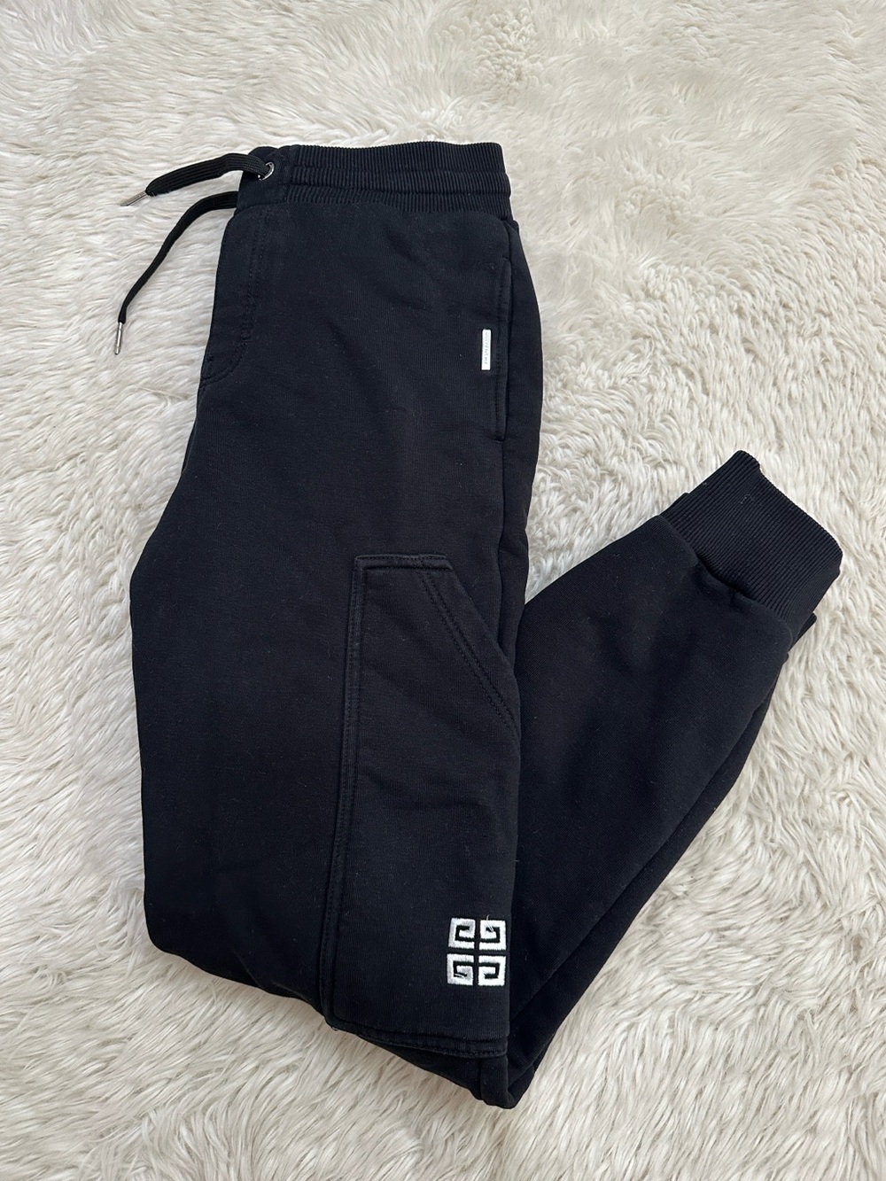 Givenchy Kids Black Logo Jogger Sweatpants